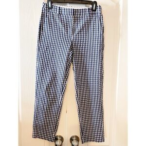 J.Crew Factory Skimmer pant in gingham size 0